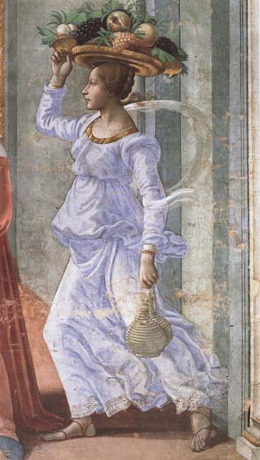 Domenicho Ghirlandaio Detail of Geburt Johannes des Taufers china oil painting image